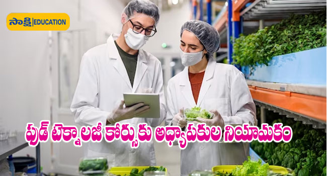 Faculty Posts for Food Technology,