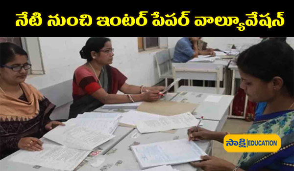 ts Inter paper valuation starts from today