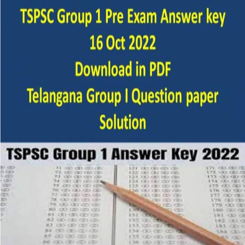 Tspsc Group Prelims Exam Question Paper With Final Key Sakshi