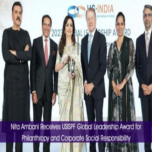 Nita Ambani Receives Usispf Global Leadership Award For Philanthropy