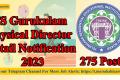 TS Gurukulam Physical Director Detail Notification 2023