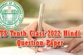 TS Tenth Class2022 Hindi Question Paper