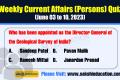 Persons Current Affairs Practice Test in english
