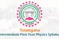 Telangana Intermediate 1st Year Physics Syllabus 2023