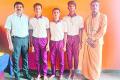 Tribal Gurukula students who excelled in JEE Mains