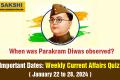 Important Dates Weekly Current Affairs Quiz in English January 22 to 28 2024