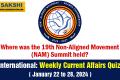 International Weekly Current Affairs Quiz in English January 22 to 28 2024