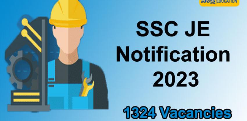 SSC JE Notification 2023 for 1324 Vacancies