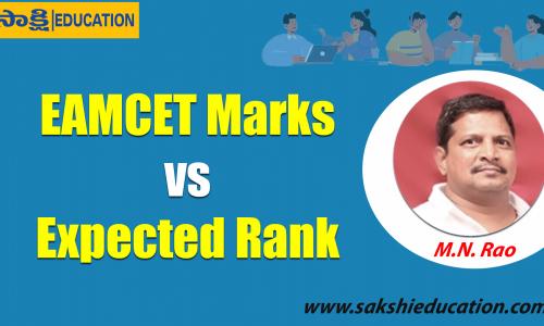 EAMCET- 2023  Marks VS Expected Rank