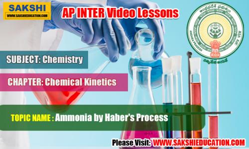 AP Senior Inter Chemistry Videos - Chemical Kinetics - Ammonia by Haber's Process