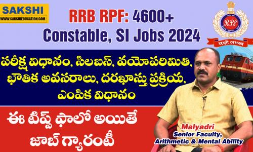 RRB RPF SI and RPF Constable 2024 Full Details
