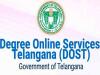 UG admissions through Degree Online Services Telangana  State government admission announcement  Dost website for degree admissions 