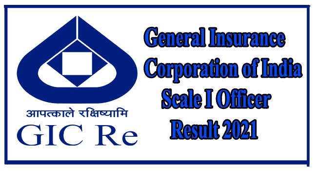 gic scale I officer results