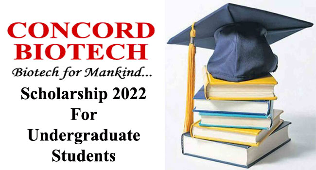 Concord Biotech Limited UG Scholarship