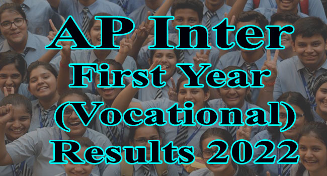 AP Inter First Year Vocational Results 2022 Check Direct Link Here