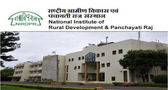 Diploma Programme on Panchayati Raj Governance and Rural Development (DP-PRGRD) in NIRDPR Hyderabad.