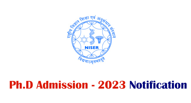 Ph.D program in NISER, Bhubaneswar