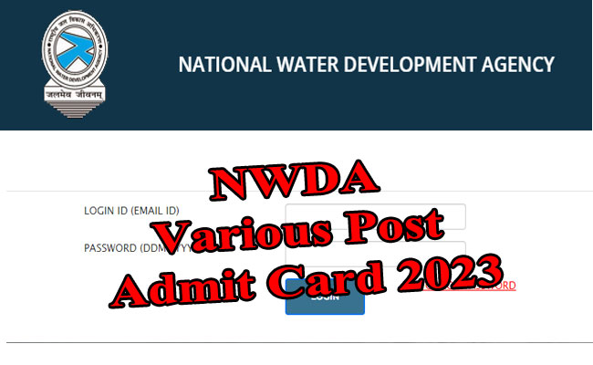 NWDA Admit Card 