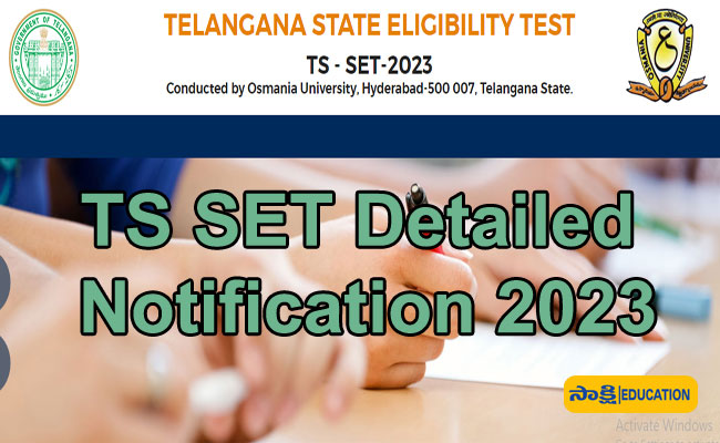 "TS SET 2023 Detailed Notification: Exam Pattern Check"