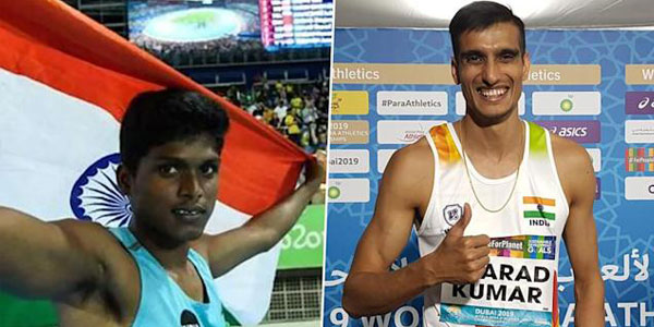 Mariyappan Sharad win silver and bronze respectively 