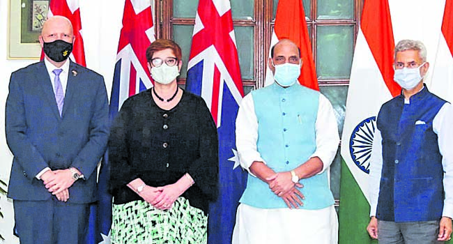 India and Australia hold 2+2 Ministerial dialogue