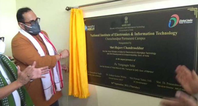 Union Minister Rajeev Chandrasekhar inaugurates five NIELIT Centers in North East Region