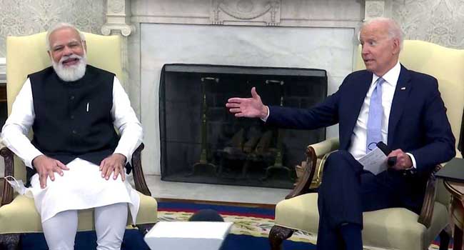 Modi meets US President Joe Biden