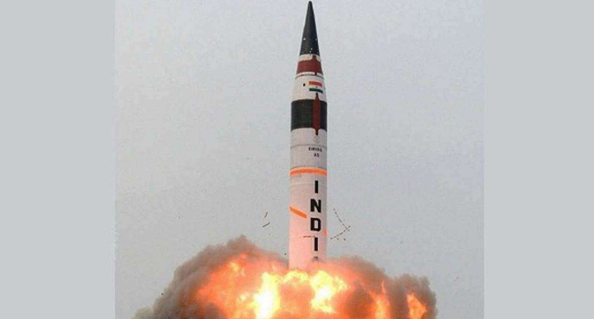 India successfully test fires surface to surface ballistic missile, Agni-5