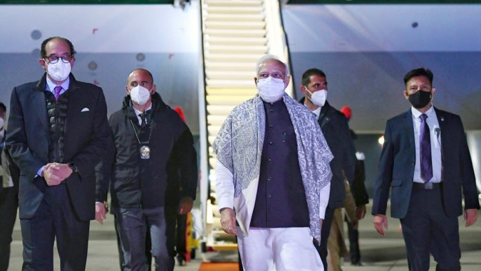 PM Modi arrives in Rome 