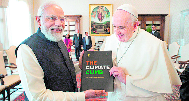 Modi with Pope Francis