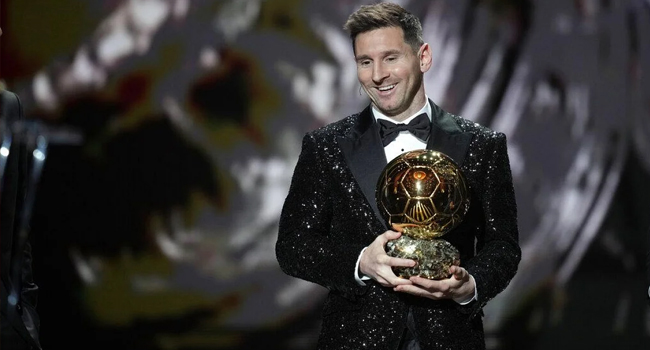 Lionel Messi wins men’s Ballon d’Or for a record seventh time