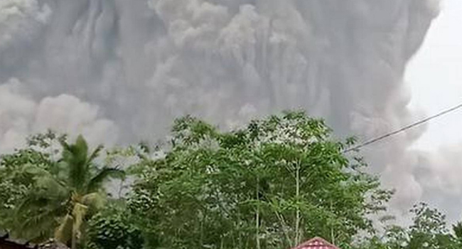 Indonesian volcano: Mt. Semeru volcano erupts, spews huge ash cloud