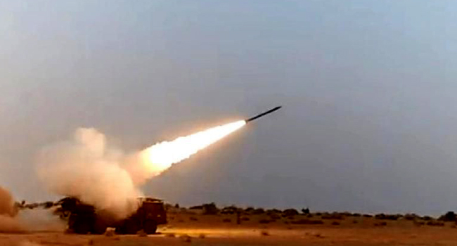 Pinaka-ER, extended range version of multi barrel rocket launcher system successfully tested 