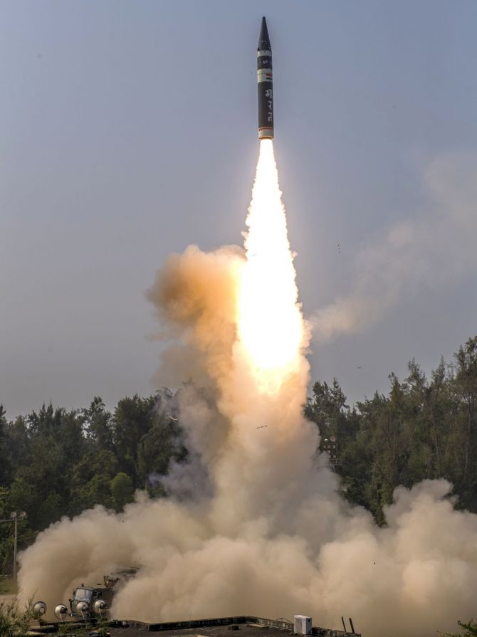 India successfully test fires Agni P