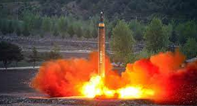 North Korea Hwasong-12 missile