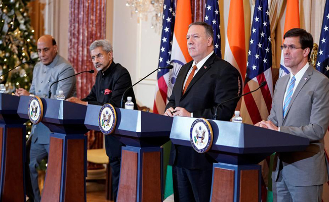 India and US to hold 2 plus 2 dialogue in Washington 