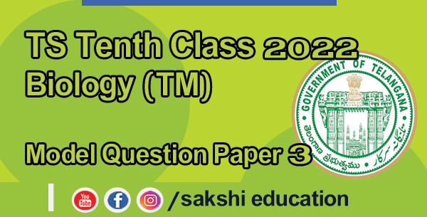 TS Tenth Class 2022 Biology (TM) Model Question Paper 3