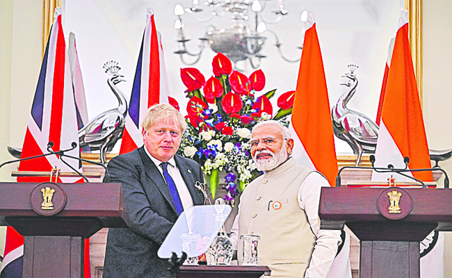 PM Modi - Boris Johnson