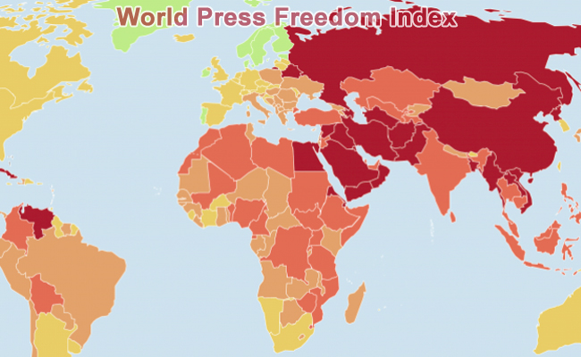 Bangladesh drops 10 notches in the World Press Freedom Index