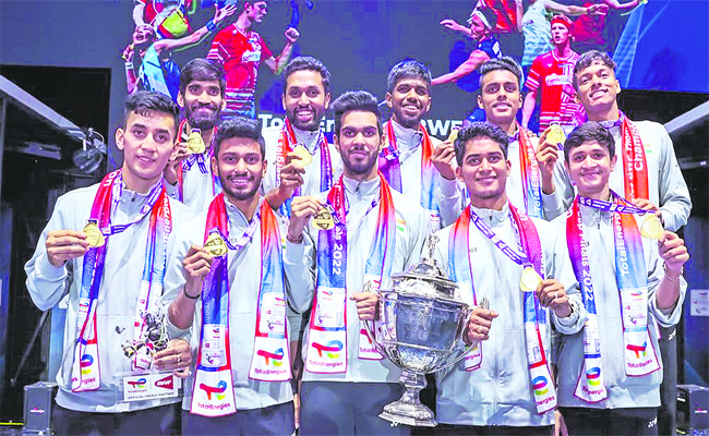 Indian Badminton team win Thomas Cup 2022 title