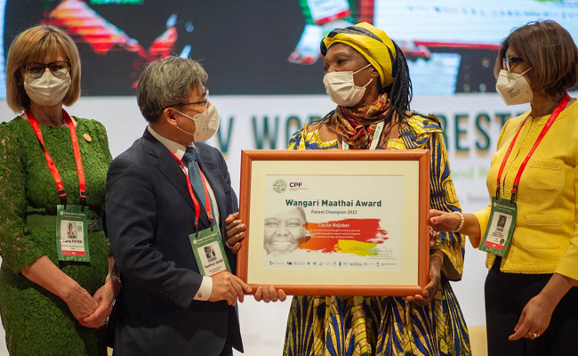 Cameroonian activist wins Wangari Maathai Forest Champions’ Award 2022