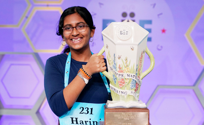 Indian American Harini Logan Wins Scripps National Spelling Bee