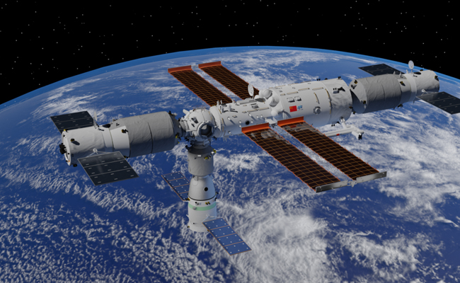 China sends third manned mission to build its Tiangong Space Station
