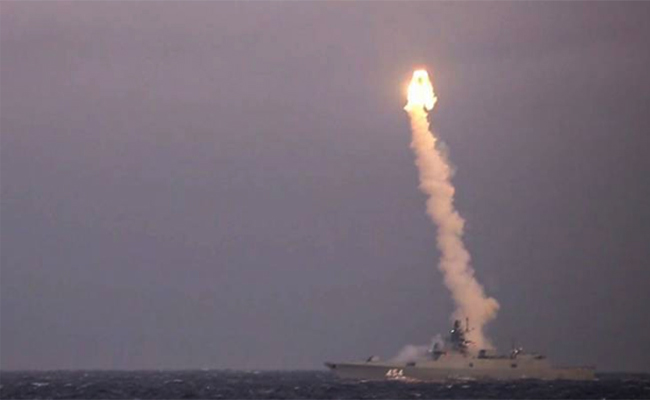 Russia test-fires Zircon hypersonic missile