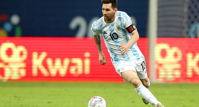 Argentine football giant Lionel Messi has scored the most goals