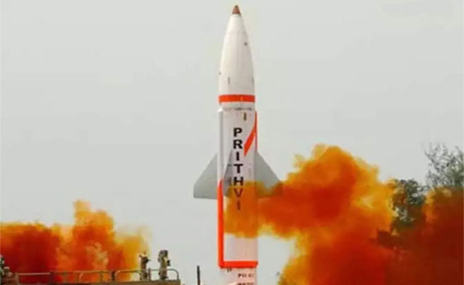 DRDO successfully test fires Prithvi-2 missile