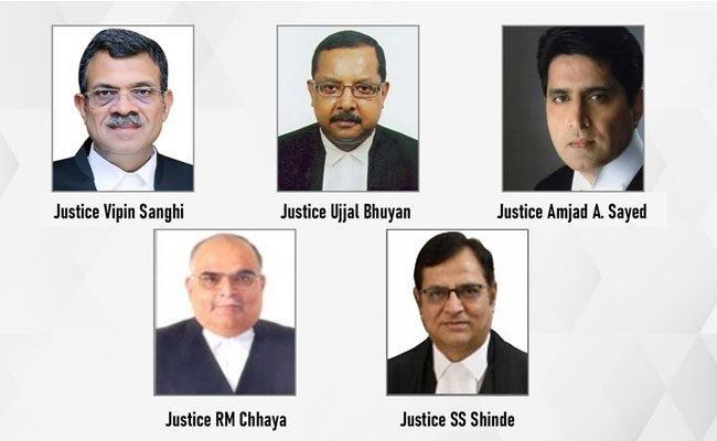 Five High Court judges have been promoted to Chief Justices