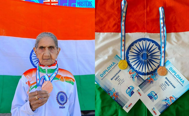 World Masters Athletics Championships: 94-year-old Bhagwani Devi from India wins gold medal in 100 m sprint in Finland