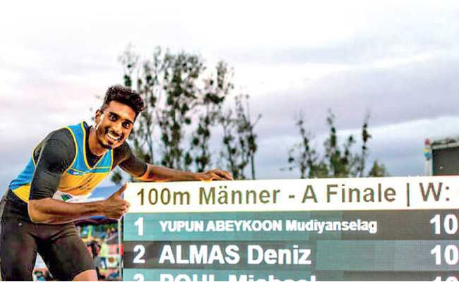 Abeykoon record as a South Asian sprinter