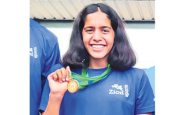 Telangana's Vritti bags twin swimming medals
